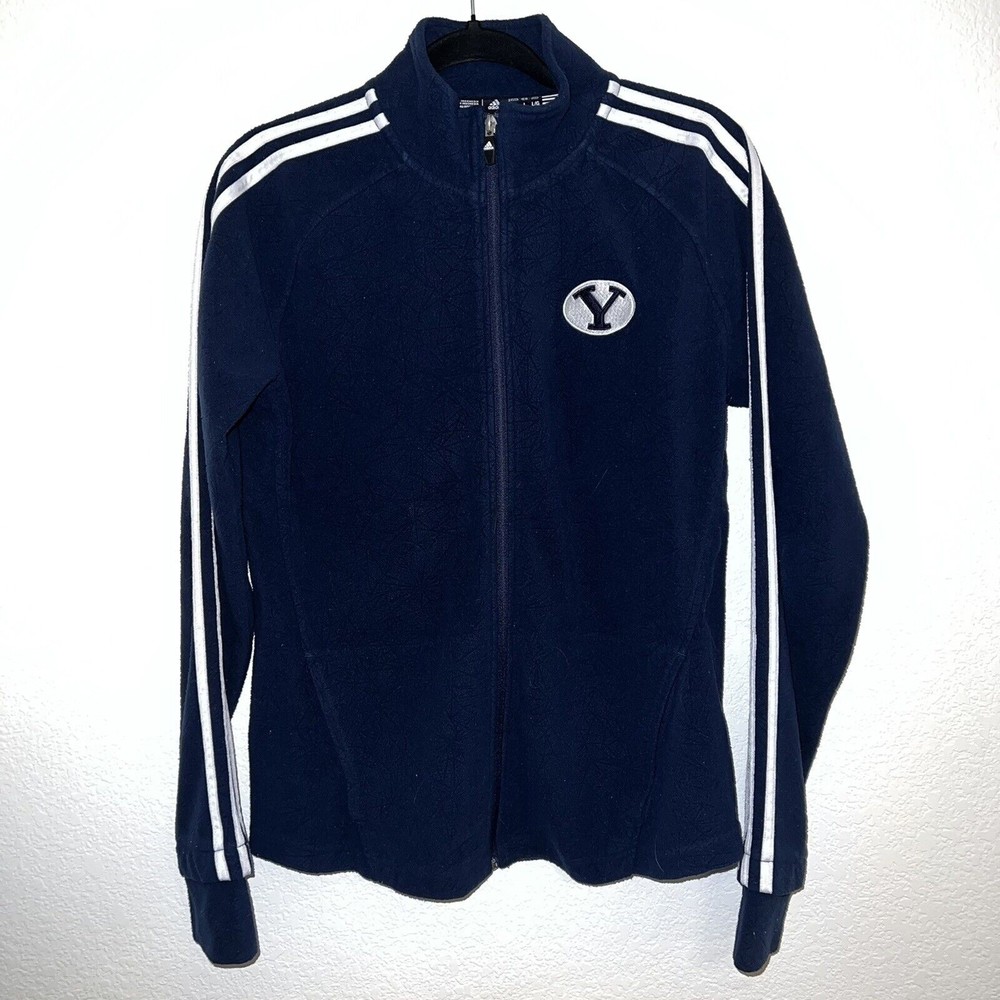 Adidas BYU Full Zip Blue Jacket Womens L